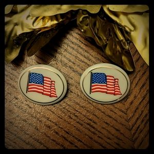 Vintage Lenox Porcelain Flag Pins